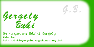 gergely buki business card